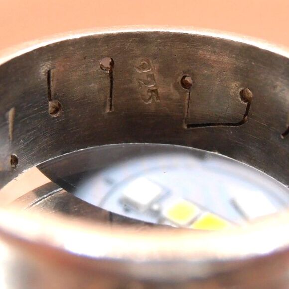 925 Sterling Silver Music Notes Musical Score Rings Sz. 11 - Made in Mexico - Picture 4 of 5